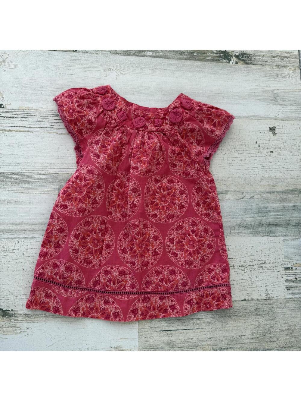 Calypso St Barth Girl's 9 Months Pink Floral Dress/Tunic